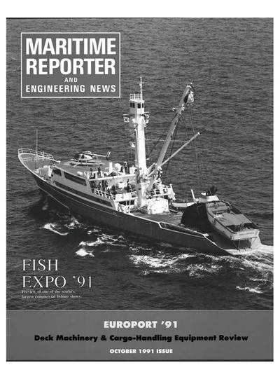 Cover of October 1991 issue of Maritime Reporter and Engineering News Magazine