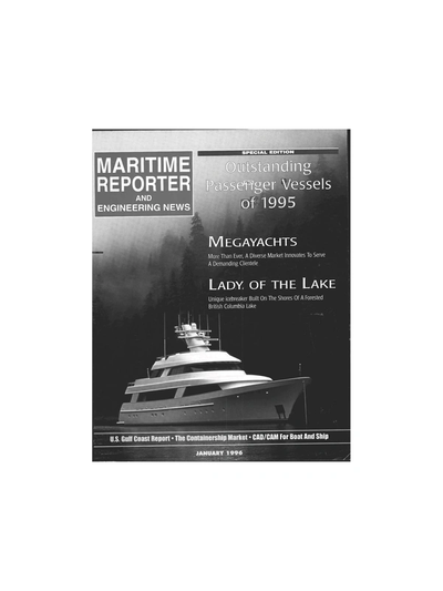 Cover of January 1996 issue of Maritime Reporter and Engineering News Magazine