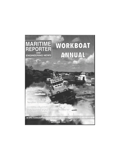 Cover of November 1996 issue of Maritime Reporter and Engineering News Magazine