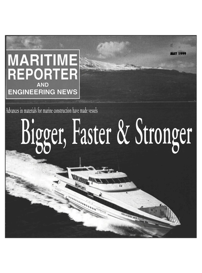 Cover of May 1999 issue of Maritime Reporter and Engineering News Magazine