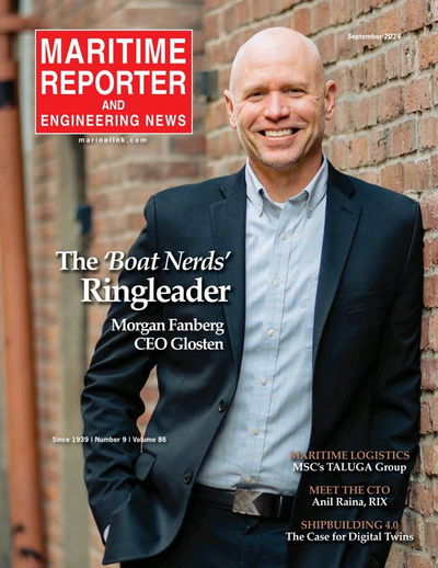 Cover of September 2024 issue of Maritime Reporter and Engineering News Magazine