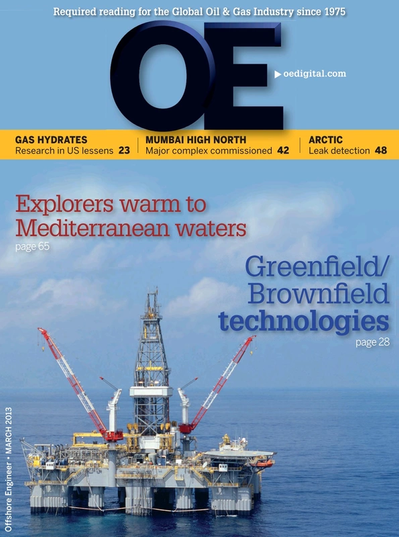 Cover of Mar/Apr 2013 issue of Offshore Engineer Magazine