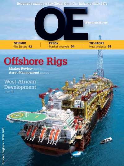 Cover of Apr/May 2013 issue of Offshore Engineer Magazine