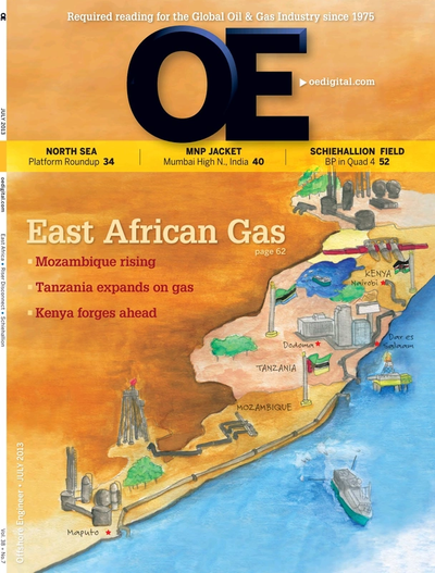 Cover of Jul/Aug 2013 issue of Offshore Engineer Magazine