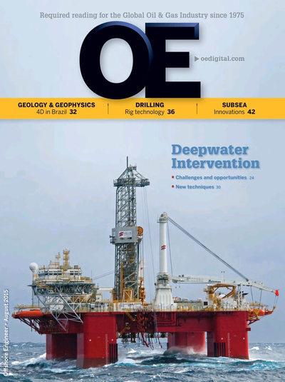 Cover of Aug/Sep 2015 issue of Offshore Engineer Magazine