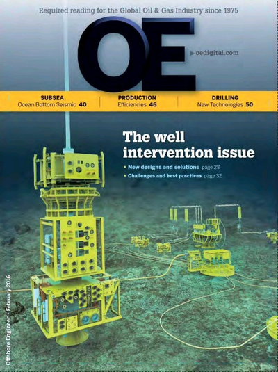 Cover of Feb/Mar 2016 issue of Offshore Engineer Magazine