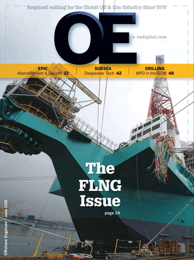 Cover of Jun/Jul 2016 issue of Offshore Engineer Magazine