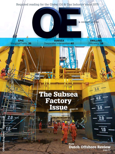 Cover of Aug/Sep 2016 issue of Offshore Engineer Magazine