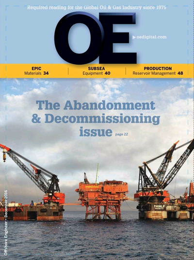 Cover of Dec/Jan 2016 issue of Offshore Engineer Magazine
