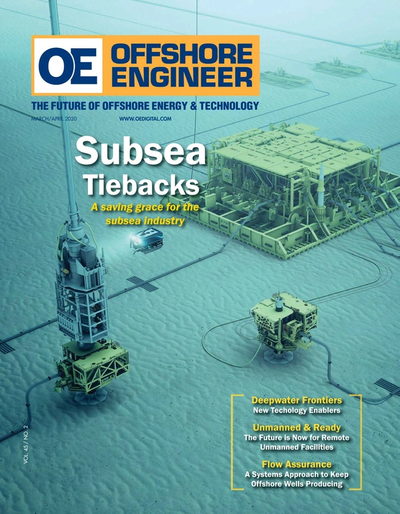 Cover of Mar/Apr 2020 issue of Offshore Engineer Magazine