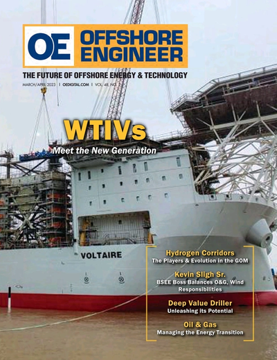 Cover of Mar/Apr 2023 issue of Offshore Engineer Magazine