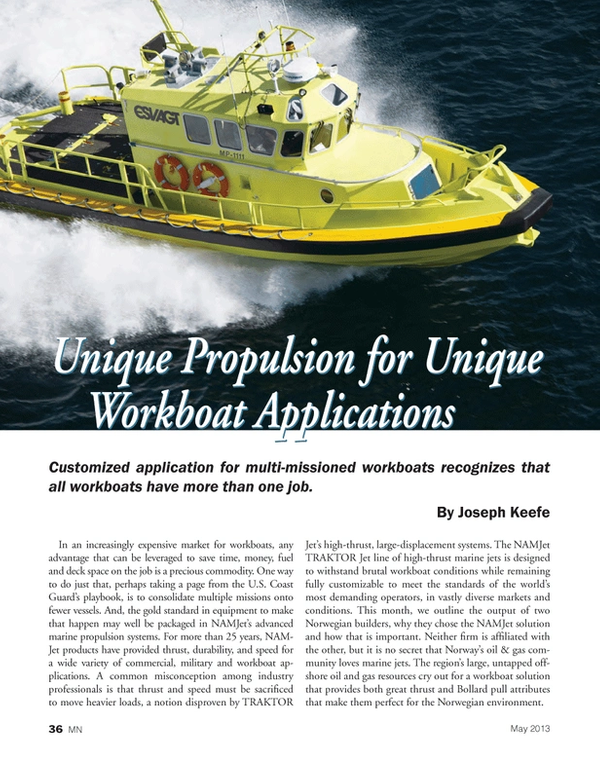 Marine News Magazine, page 36,  May 2013