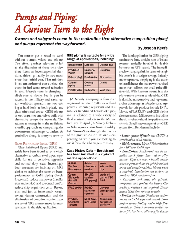 Marine News Magazine, page 46,  May 2013