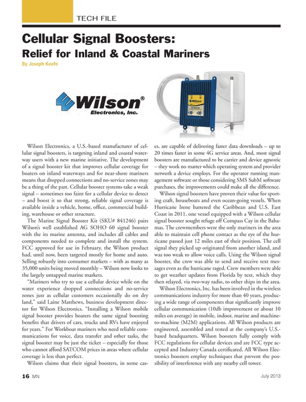 Marine News Magazine, page 16,  Jul 2013