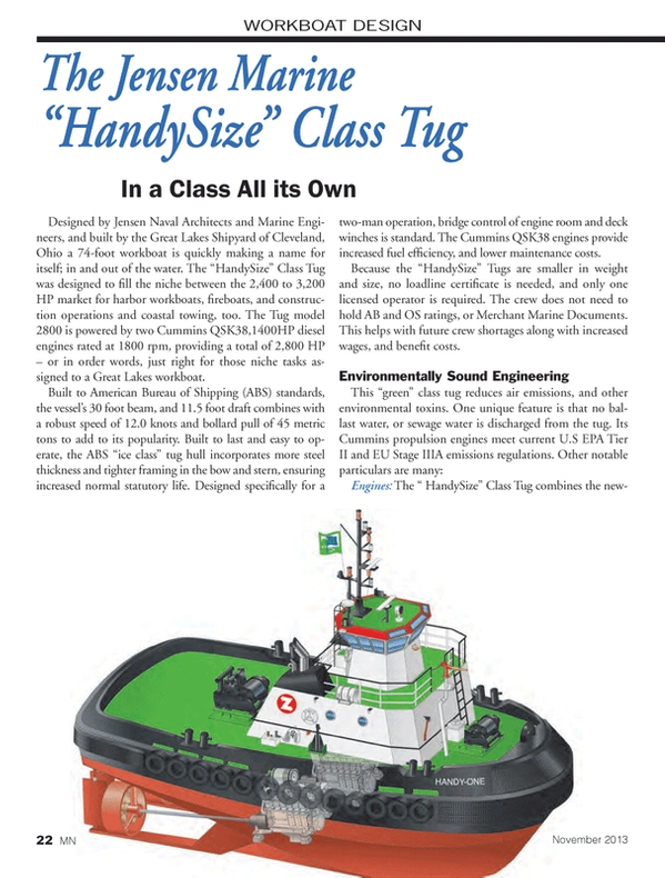 Marine News Magazine, page 22,  Nov 2013