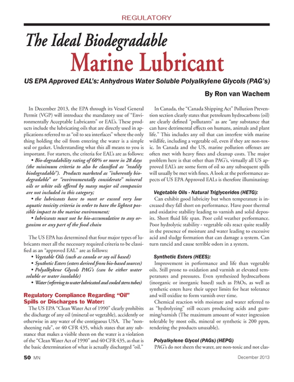 Marine News Magazine, page 50,  Dec 2013