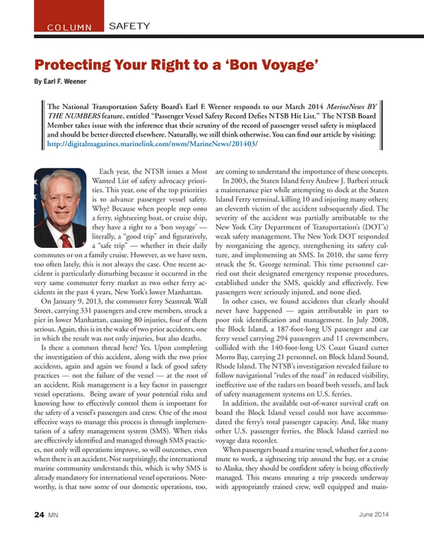 Marine News Magazine, page 24,  Jun 2014