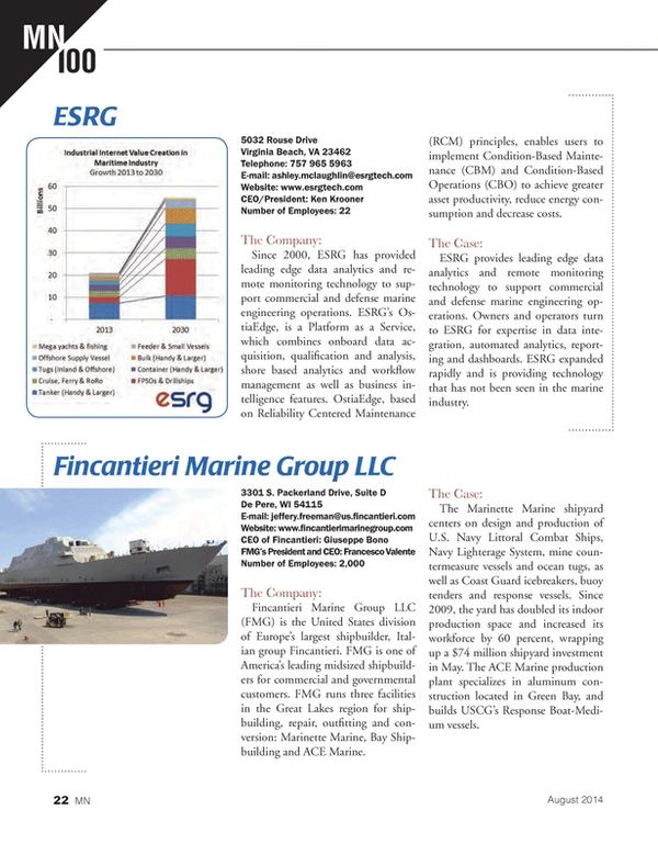 Marine News Magazine, page 22,  Aug 2014