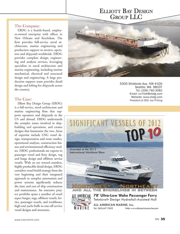 Marine News Magazine, page 35,  Aug 2014