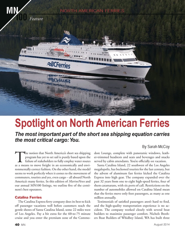 Marine News Magazine, page 40,  Aug 2014