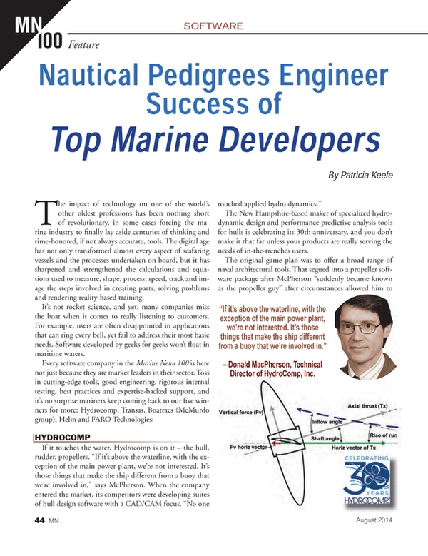 Marine News Magazine, page 44,  Aug 2014