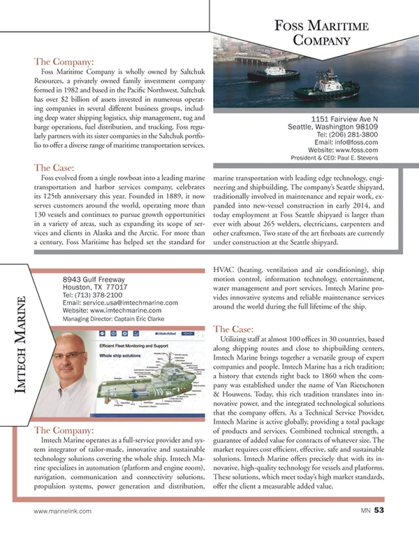 Marine News Magazine, page 53,  Aug 2014