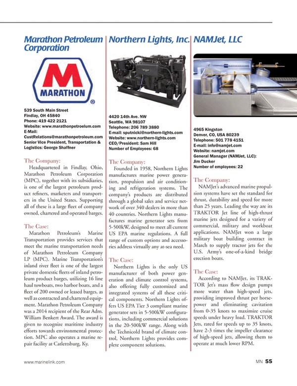 Marine News Magazine, page 55,  Aug 2014