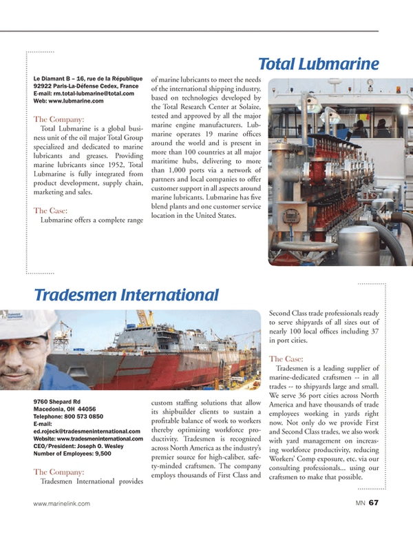 Marine News Magazine, page 67,  Aug 2014