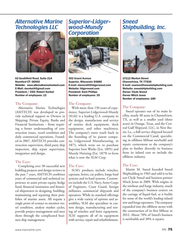 Marine News Magazine, page 75,  Aug 2014