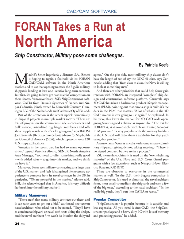 Marine News Magazine, page 24,  Oct 2014