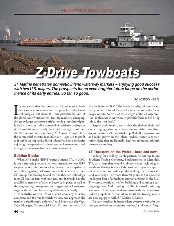 Marine News Magazine, page 40,  Oct 2014