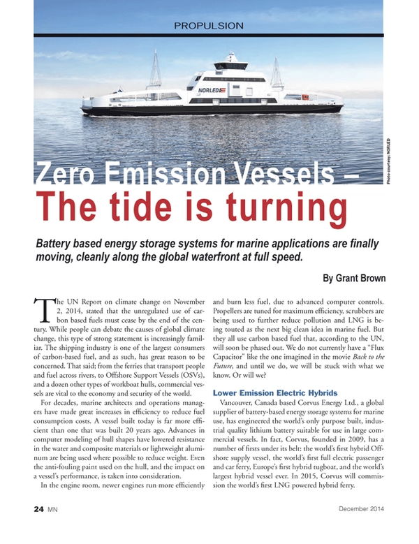 Marine News Magazine, page 24,  Dec 2014