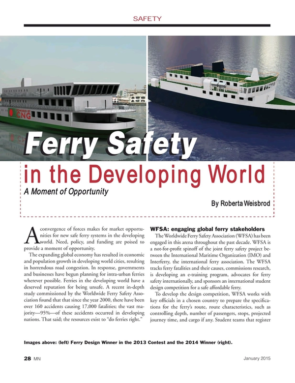 Marine News Magazine, page 28,  Jan 2015