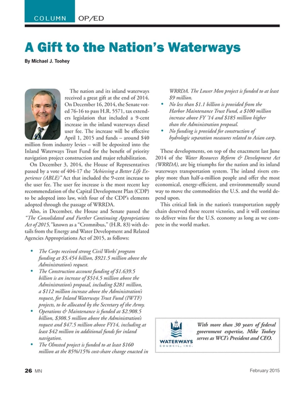 Marine News Magazine, page 26,  Feb 2015