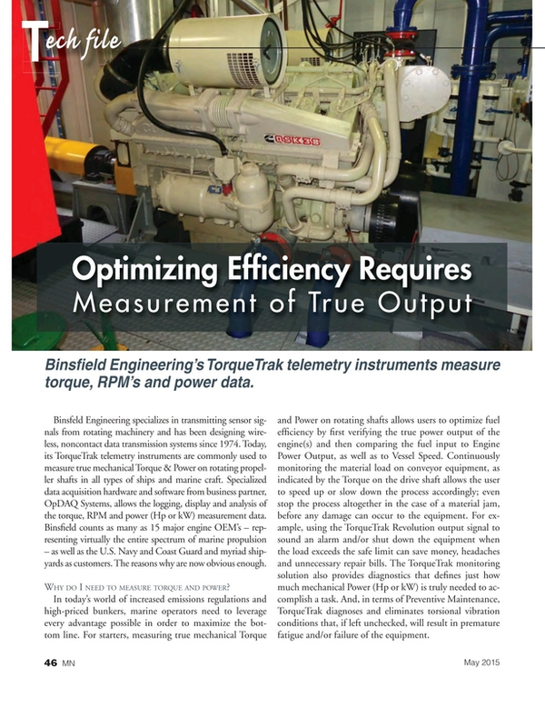 Marine News Magazine, page 46,  May 2015