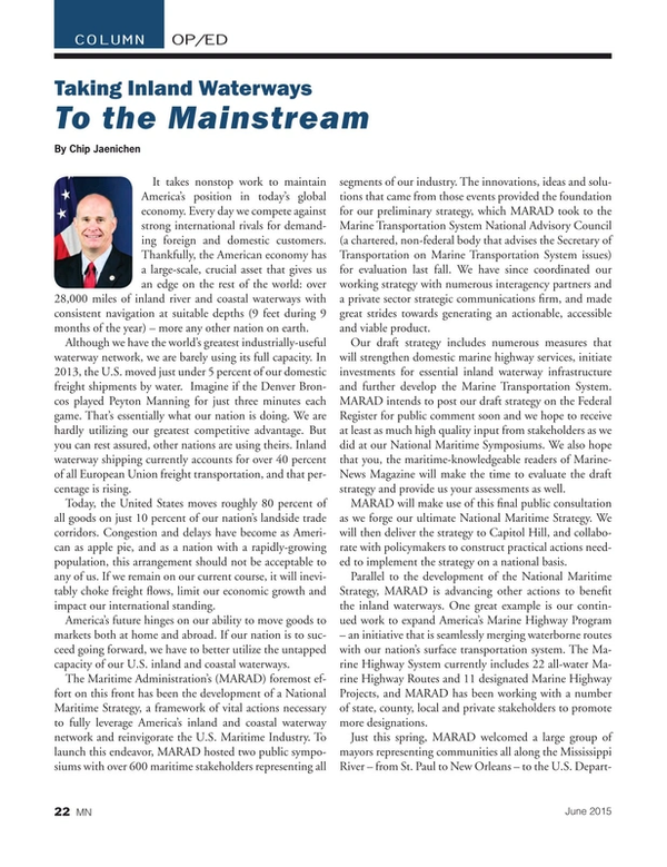 Marine News Magazine, page 22,  Jun 2015