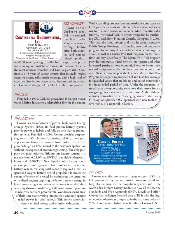 Marine News Magazine, page 20,  Aug 2015