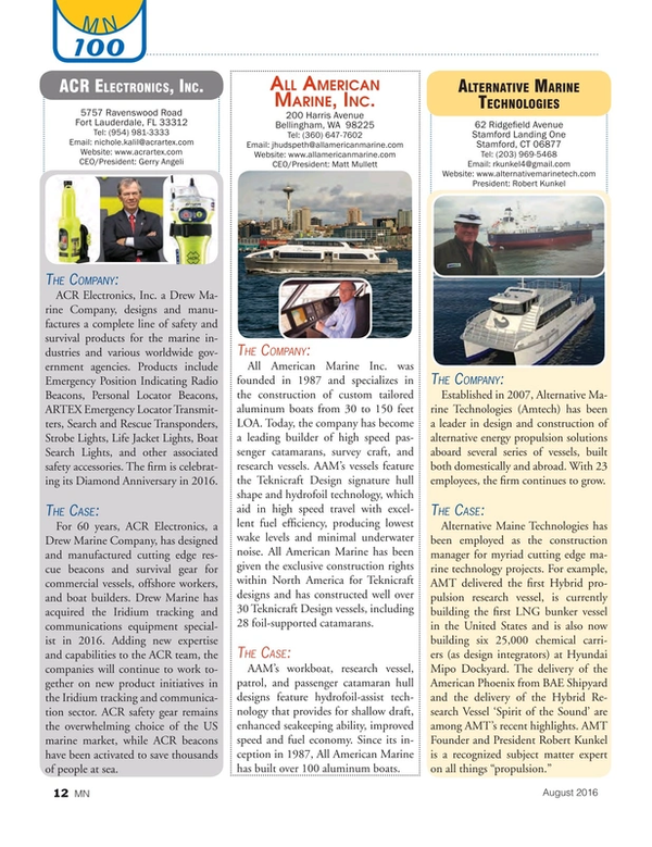 Marine News Magazine, page 12,  Aug 2016