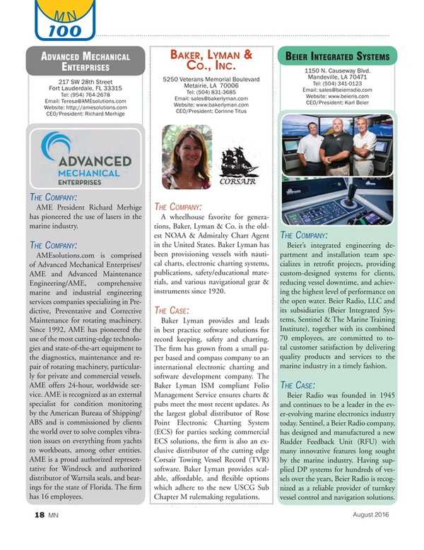 Marine News Magazine, page 18,  Aug 2016