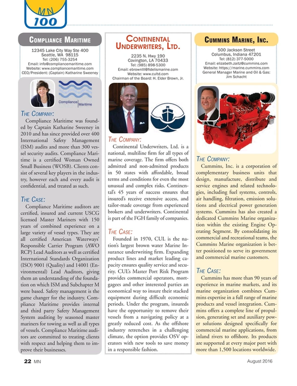 Marine News Magazine, page 22,  Aug 2016