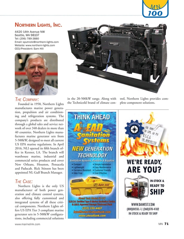 Marine News Magazine, page 71,  Aug 2016