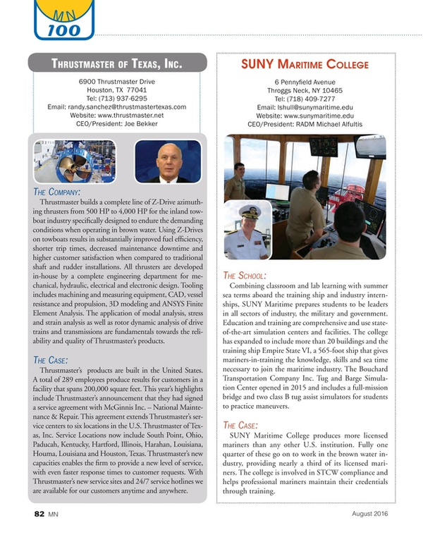 Marine News Magazine, page 82,  Aug 2016