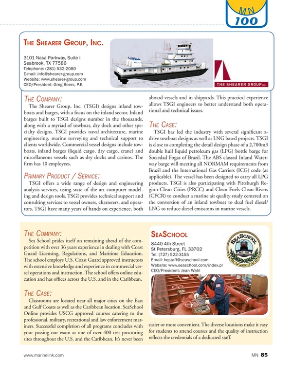 Marine News Magazine, page 85,  Aug 2016