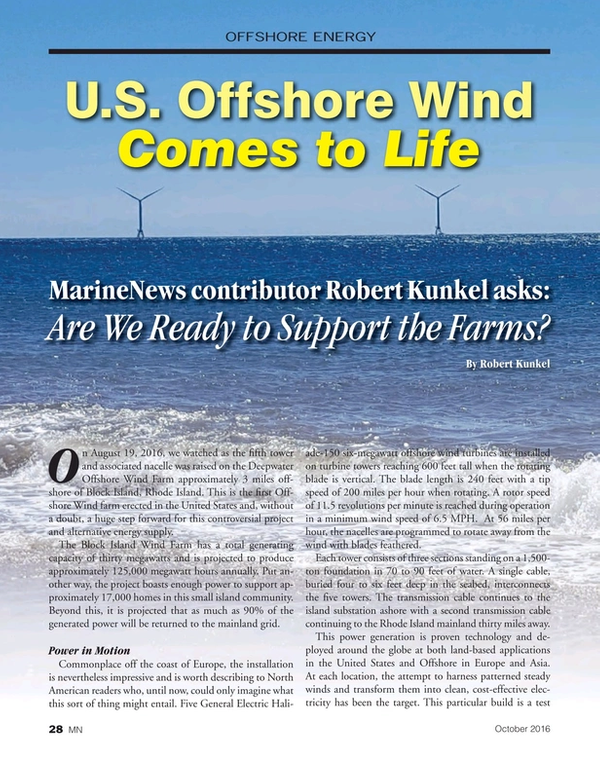 Marine News Magazine, page 28,  Oct 2016