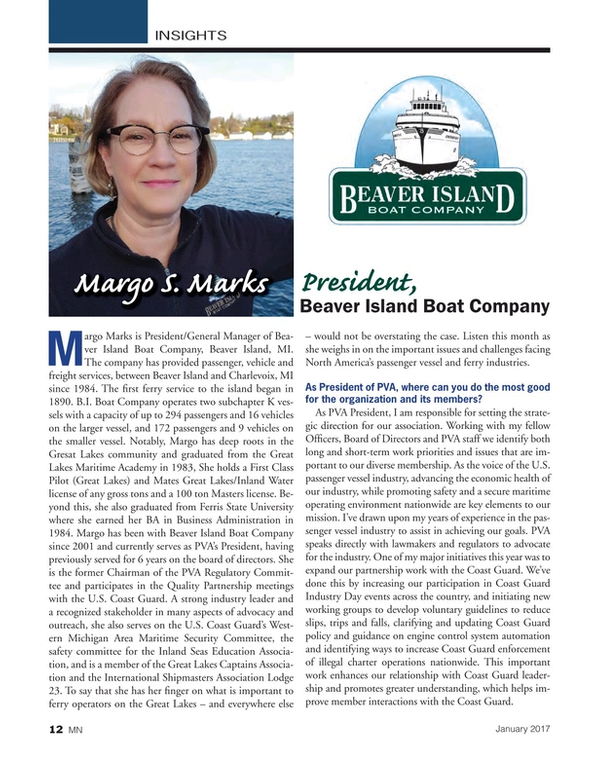 Marine News Magazine, page 12,  Jan 2017