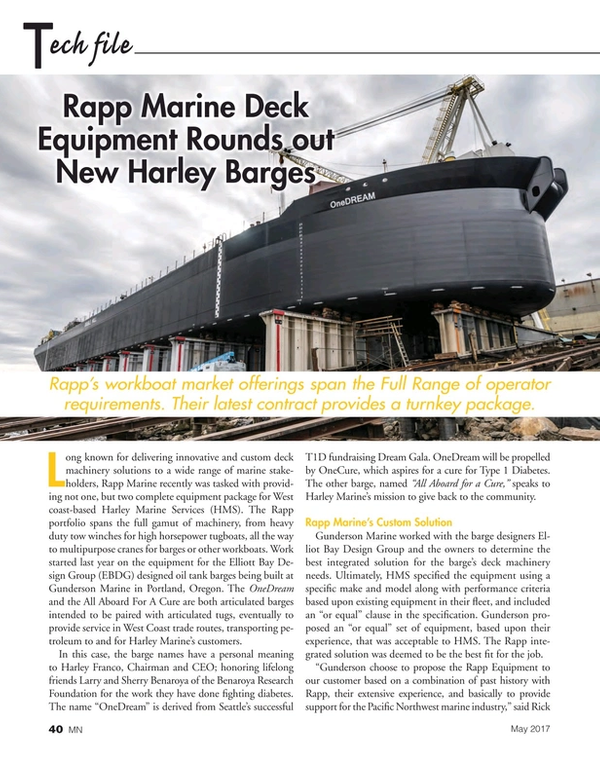 Marine News Magazine, page 40,  May 2017