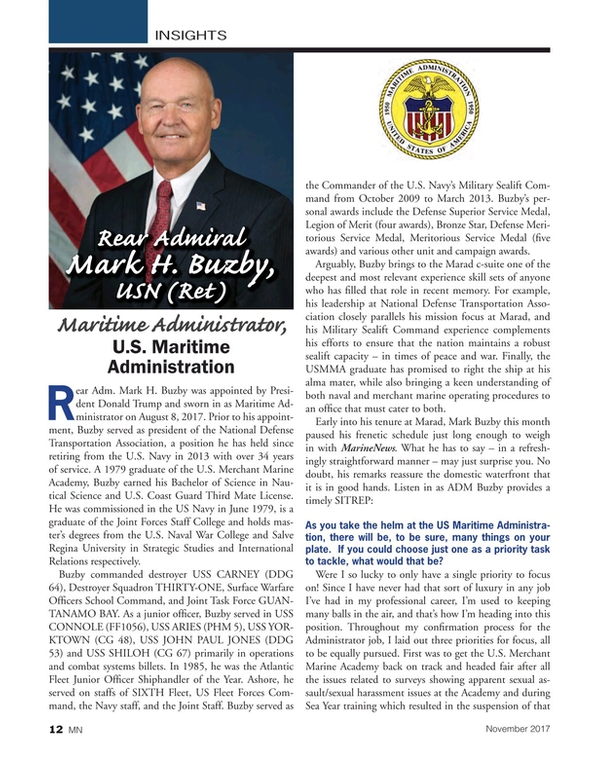 Marine News Magazine, page 12,  Nov 2017