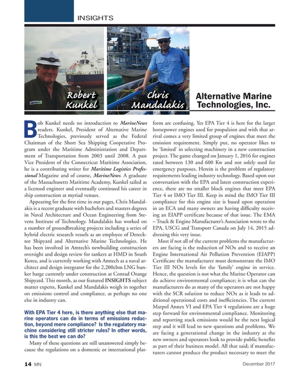 Marine News Magazine, page 14,  Dec 2017