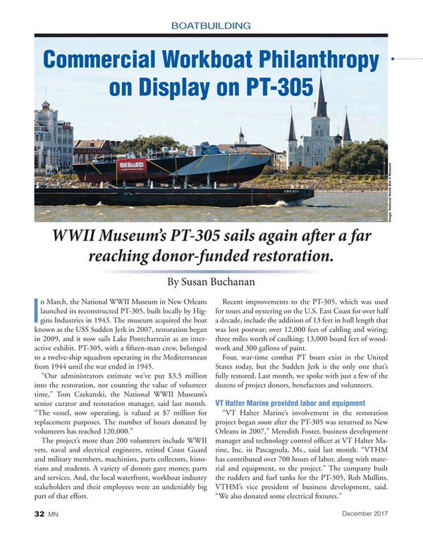 Marine News Magazine, page 32,  Dec 2017