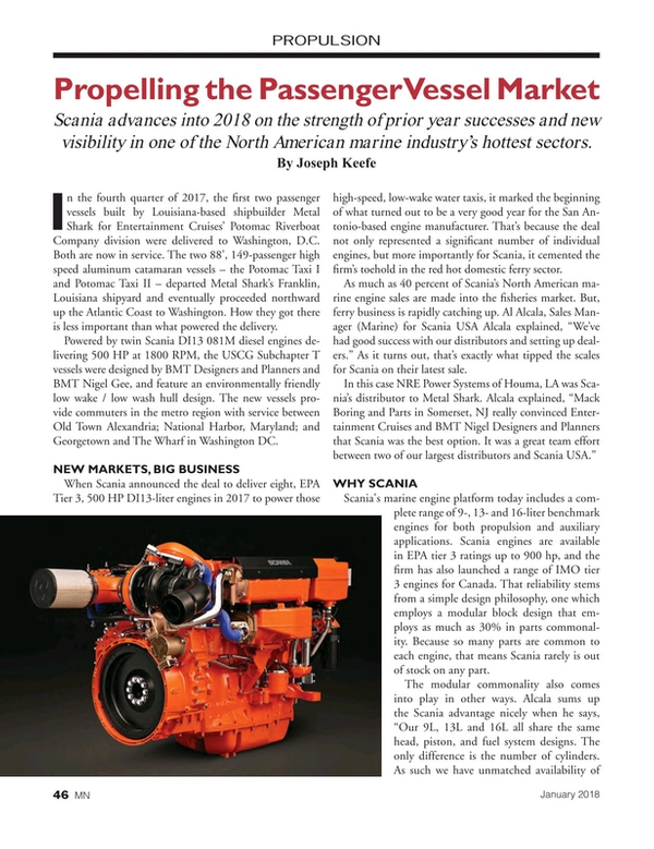 Marine News Magazine, page 46,  Jan 2018